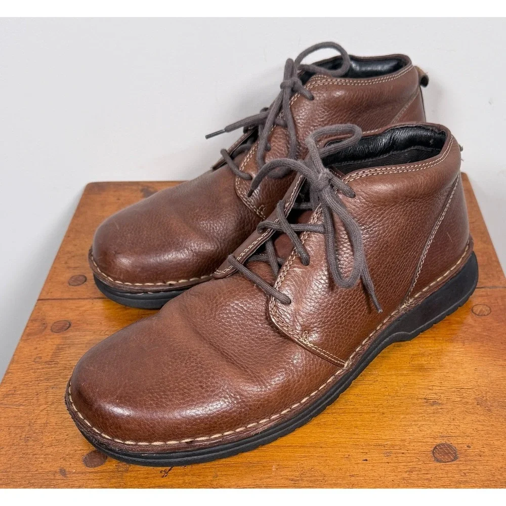 Highland Creek Model # 372052 Brown leather DERBY Boots Mens - 11